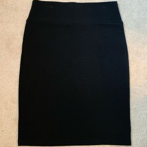 Large Black Lularoe Cassie Pencil Skirt